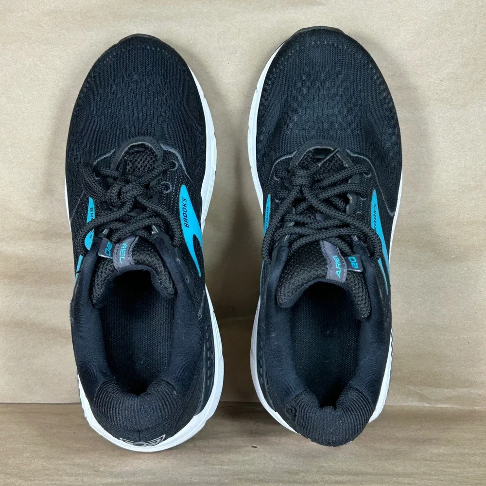 Brooks Ariel 20 Running Shoes Womens 9.5 Black Solid Motion Control Sneakers